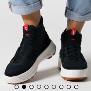 NWT SOREL WOMEN'S ONA™ 503 MID BLACK SNEAKER - Size 8